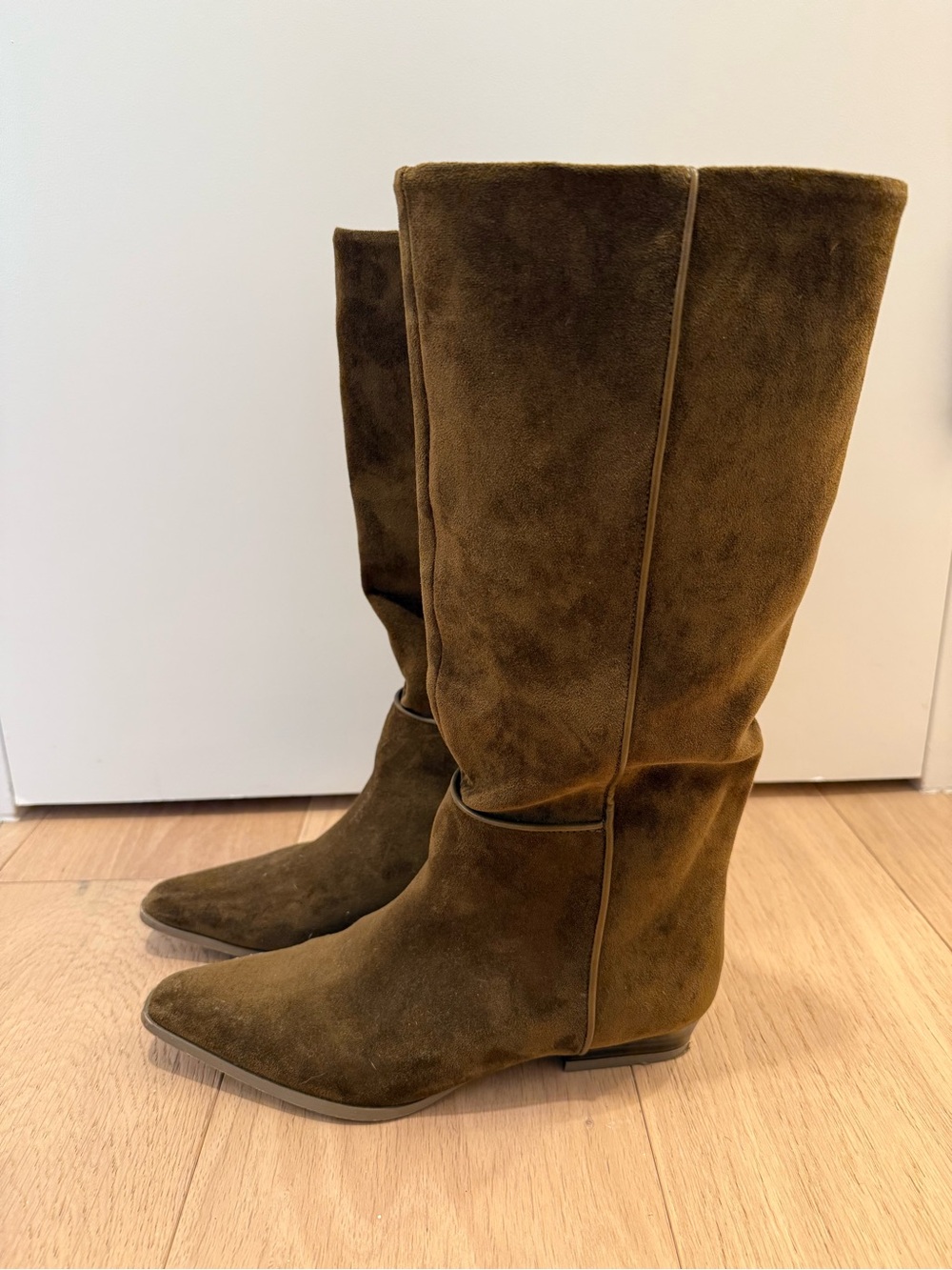 ASOS Knee High Slouchy Suede Boots - sz 6W
